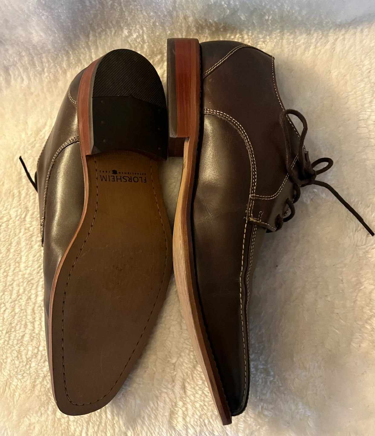 Florsheim Brown Leather Dress Shoes Men Size 10.5 - photo 4