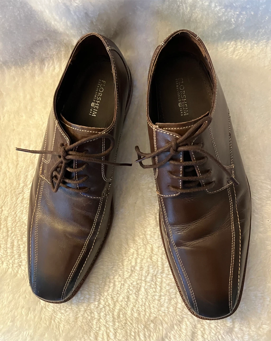 Florsheim Brown Leather Dress Shoes Men Size 10.5 - photo 5