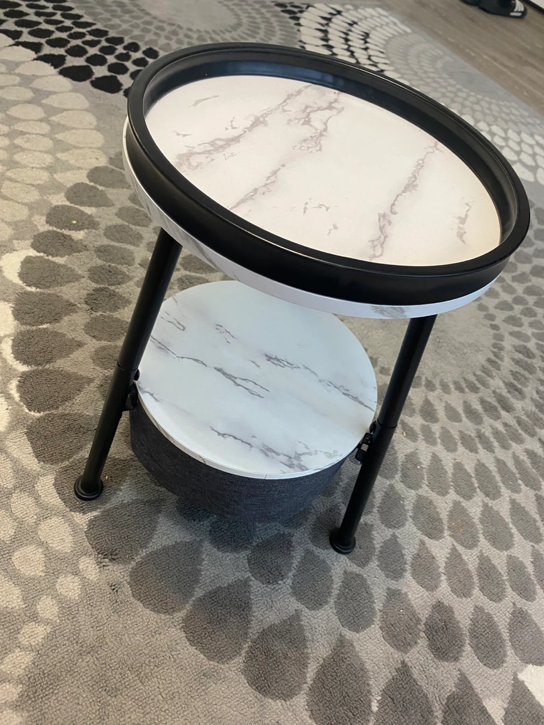 Round Side Table with Storage - photo 3