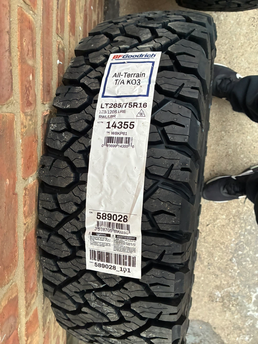 BFGoodrich All-Terrain T/A KO3 LT265/75R16 Tires - photo 2