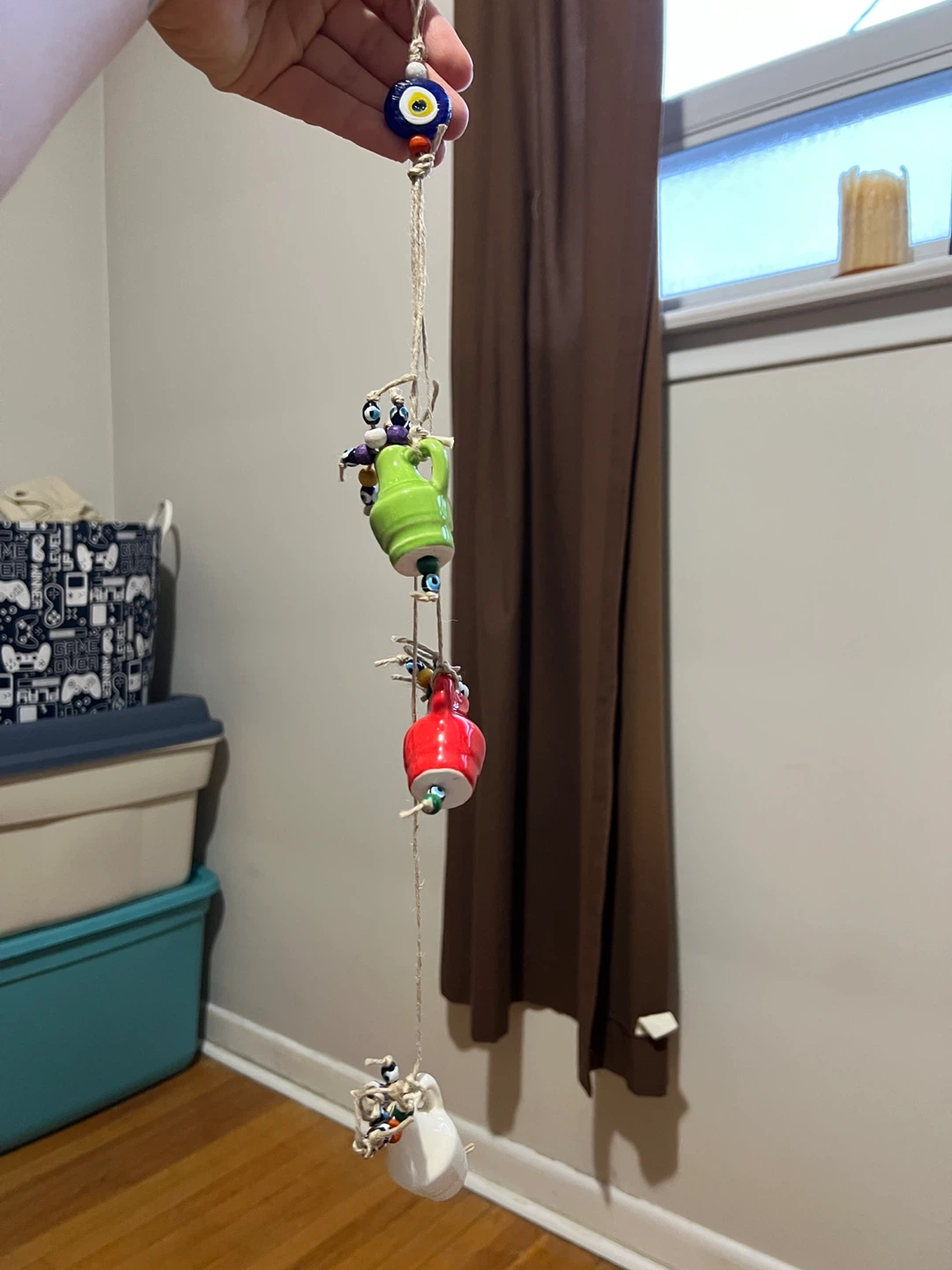 Evil Eye Wall Hanging with Ceramic Pots - photo 2