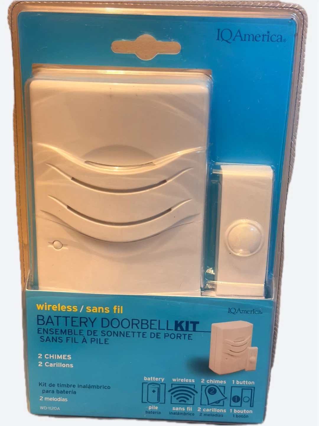 🥕IQ America Wireless Battery Doorbell Kit - New