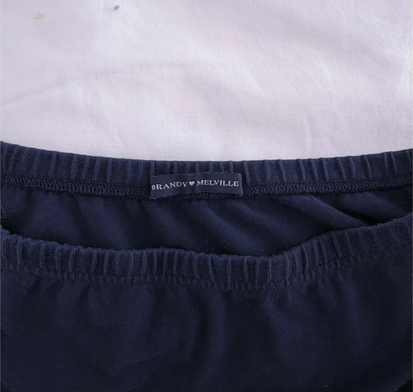 Brandy Melville Navy Blue Mini Skirt - photo 2