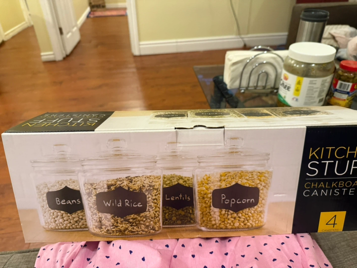 Kitchen Stuff Chalkboard Canisters - 4 Piece Set