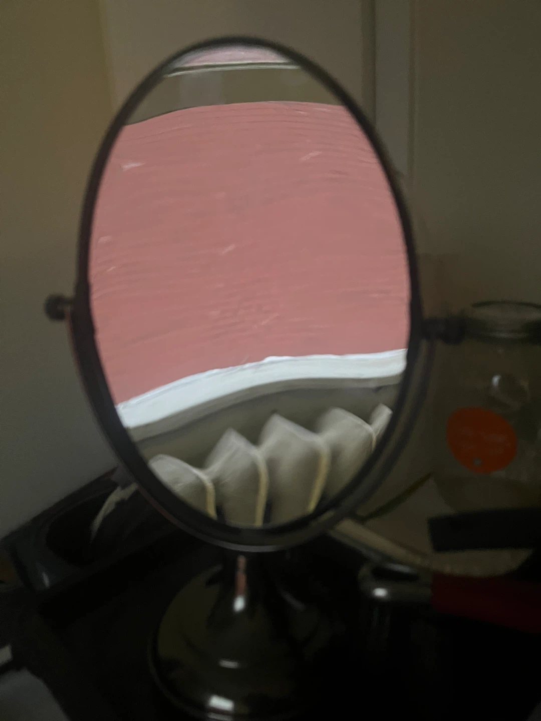 Oval Vanity Mirror 2 ways (zoom)