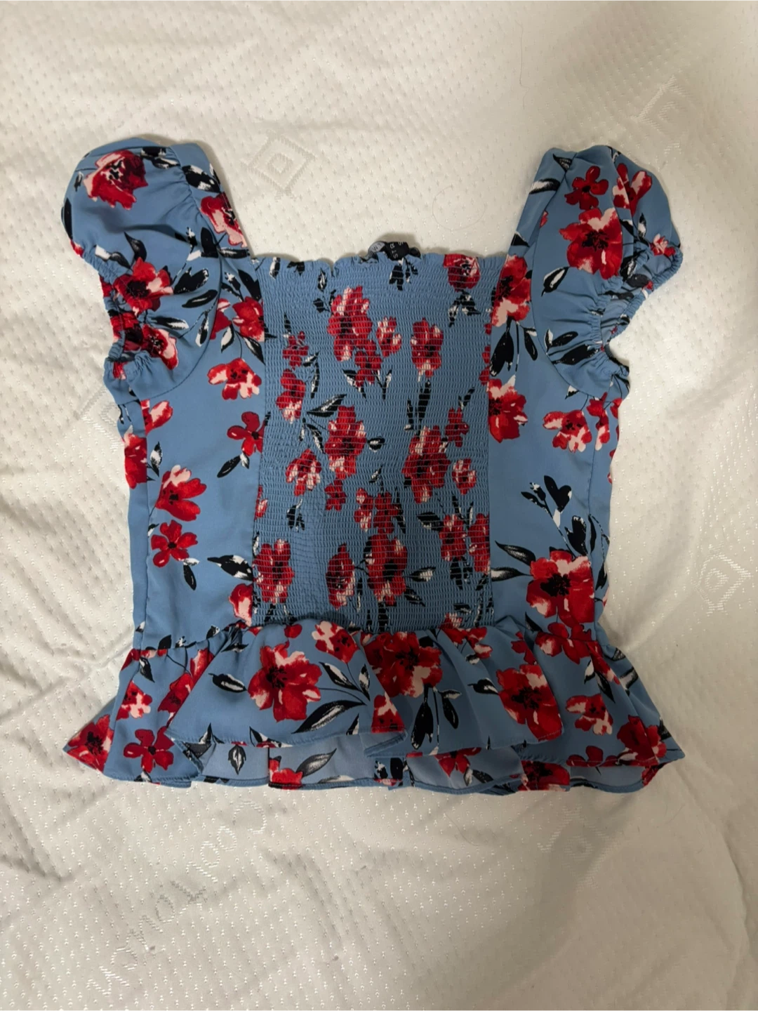 Floral Smocked Top - Size M - photo 2
