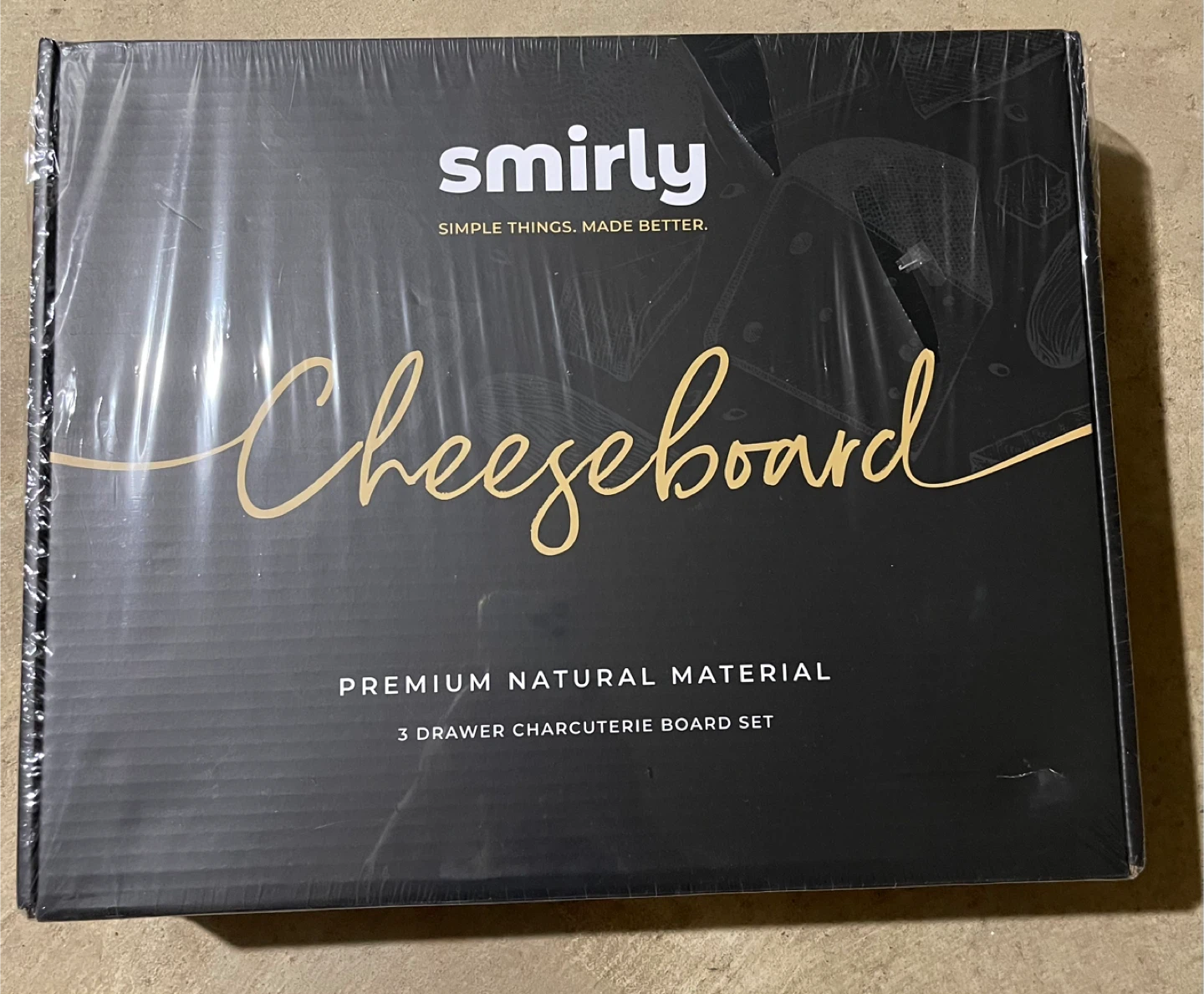 Smirly 3 Drawer Charcuterie Board Set - New in Box!