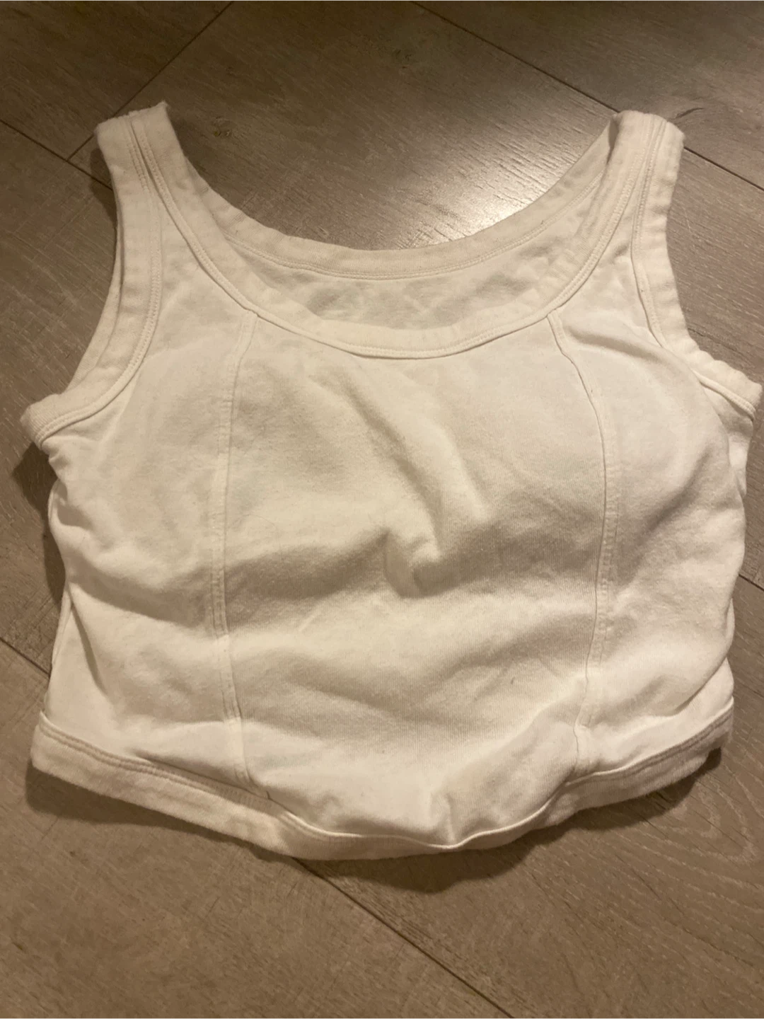 White padded Tank Top