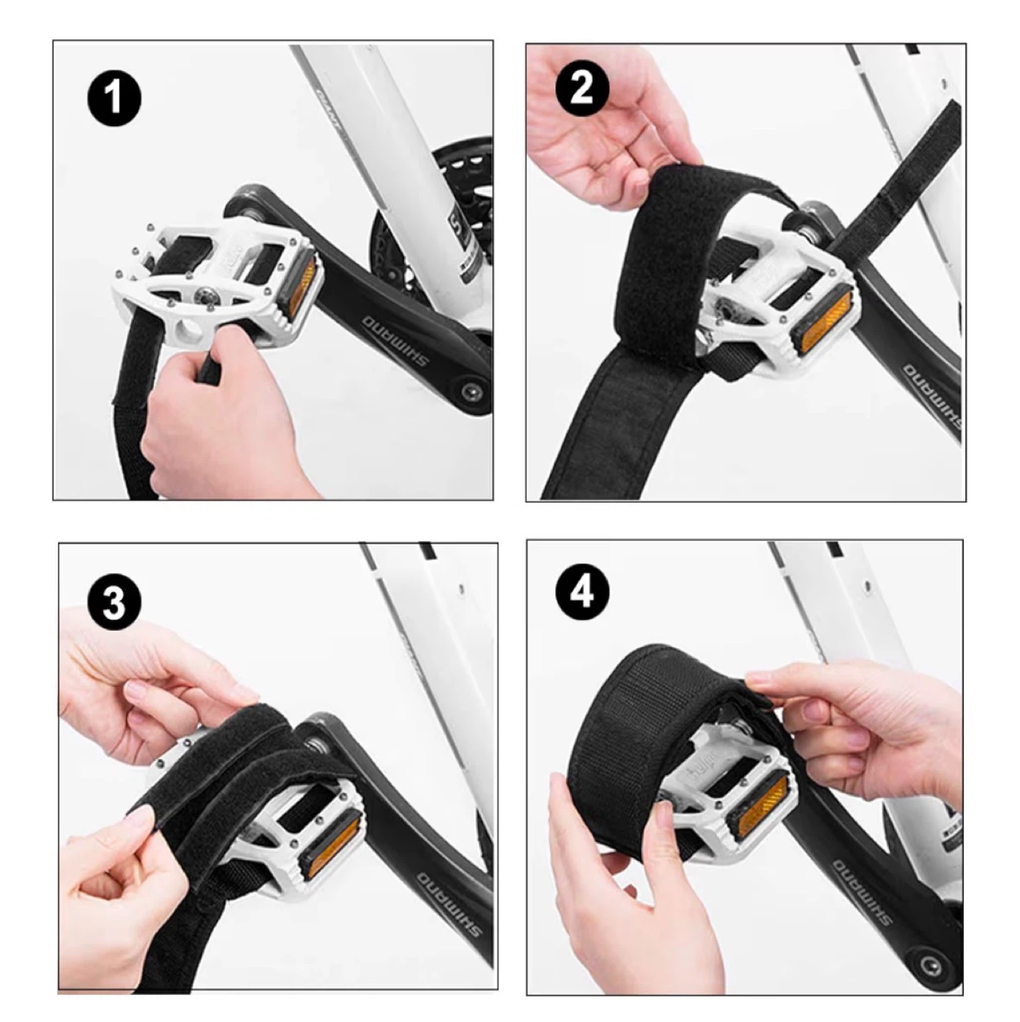 Bike Pedal Straps - Black - photo 3