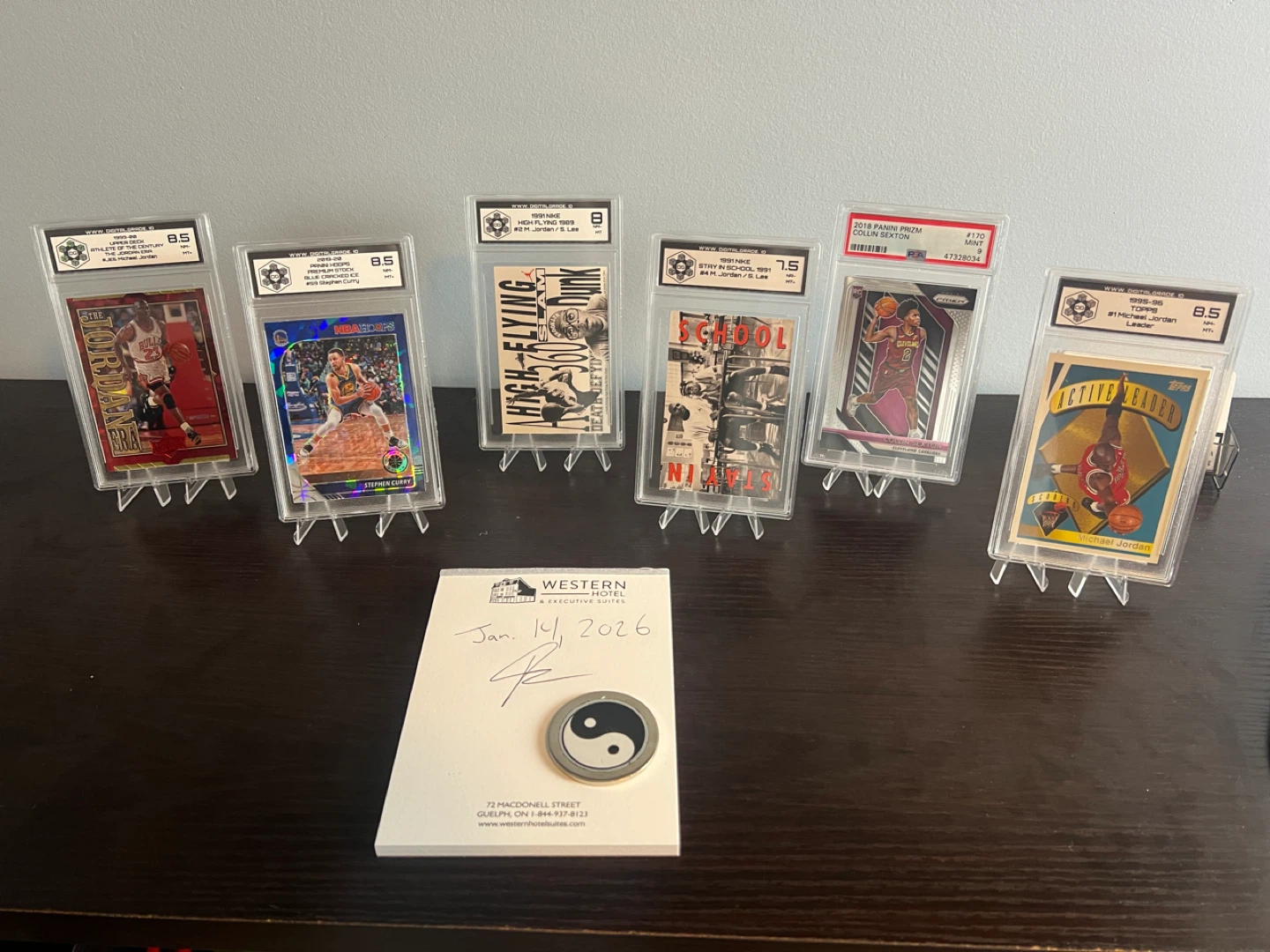 Graded Michael Jordan & S. Curry Basketball Cards