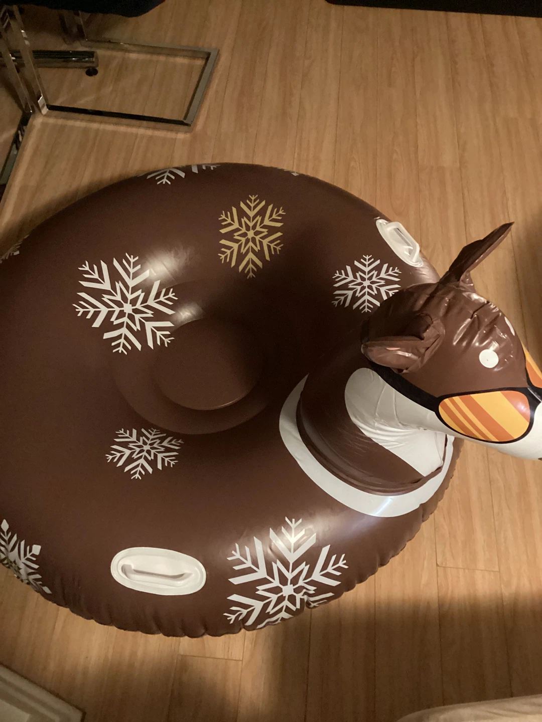 Inflatable sturdy Snow Tube Sled - cool deer design - photo 4