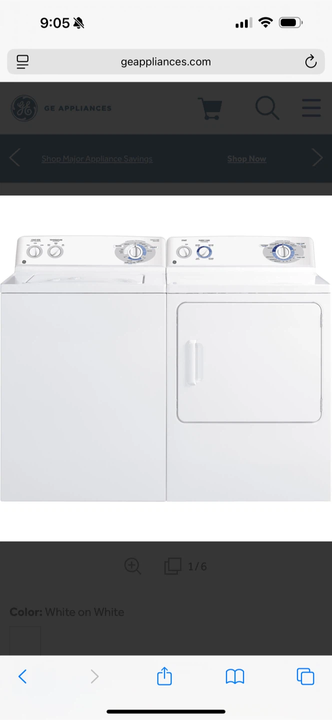 GE Appliances White Clothes Dryer - photo 3