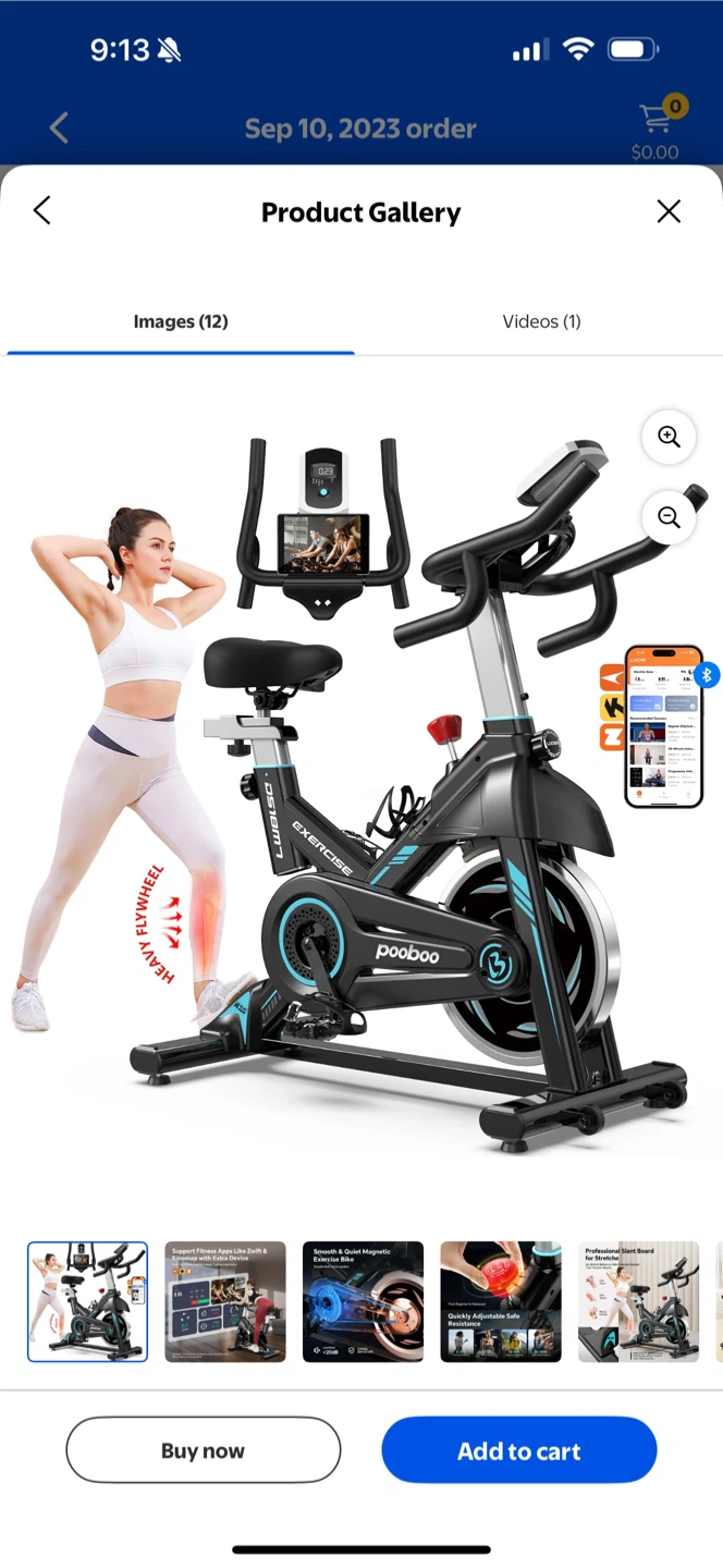 pooboo Exercise Bike - Personalized Fit