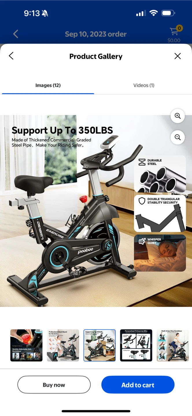 pooboo Exercise Bike - Personalized Fit - photo 2