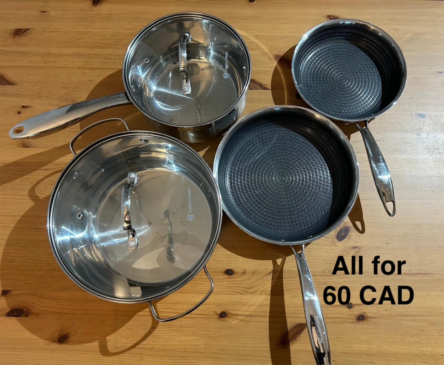 Masterclass Premium Cookware Set - $60
