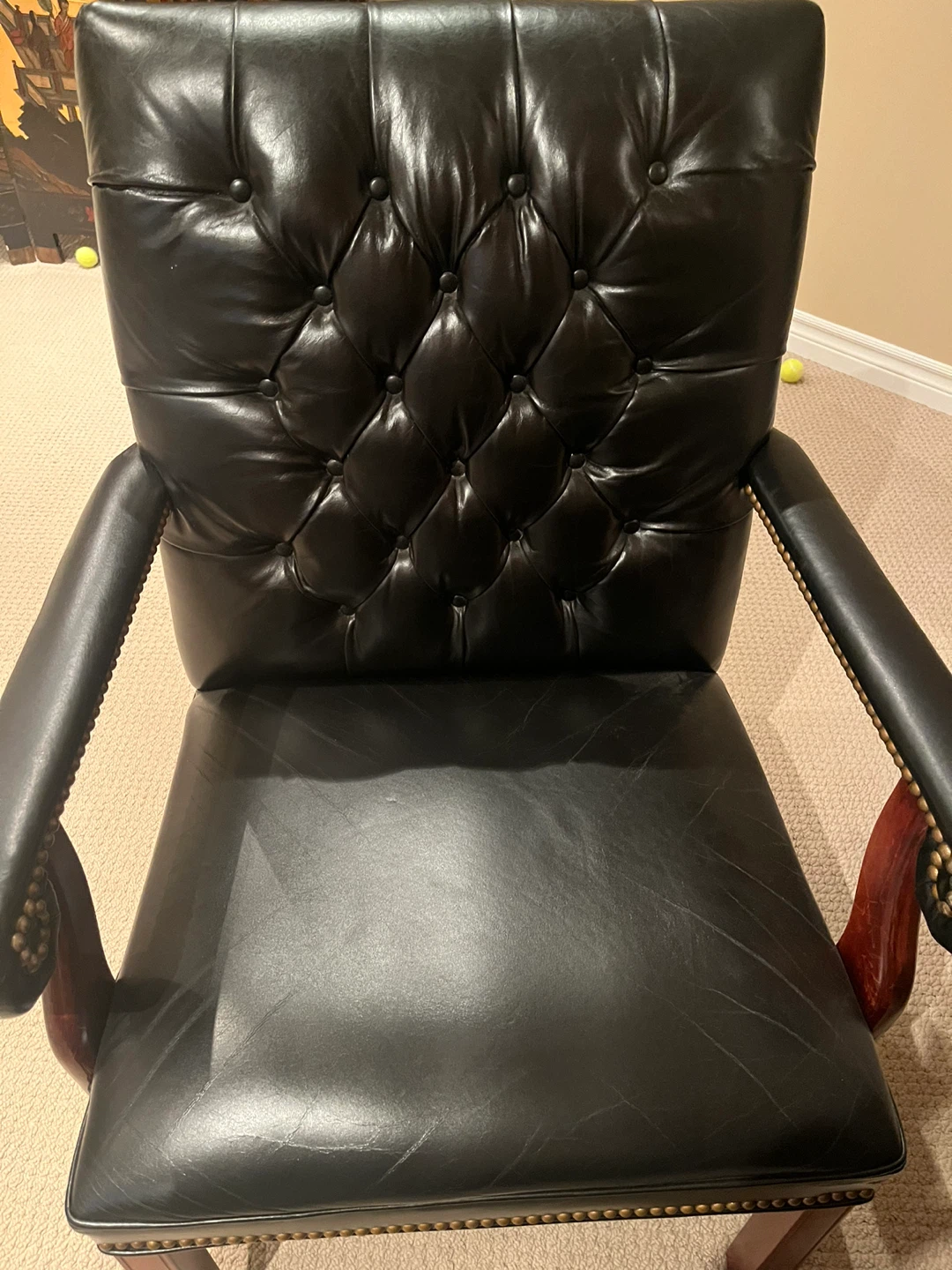 Black Leather Executive Office Chair