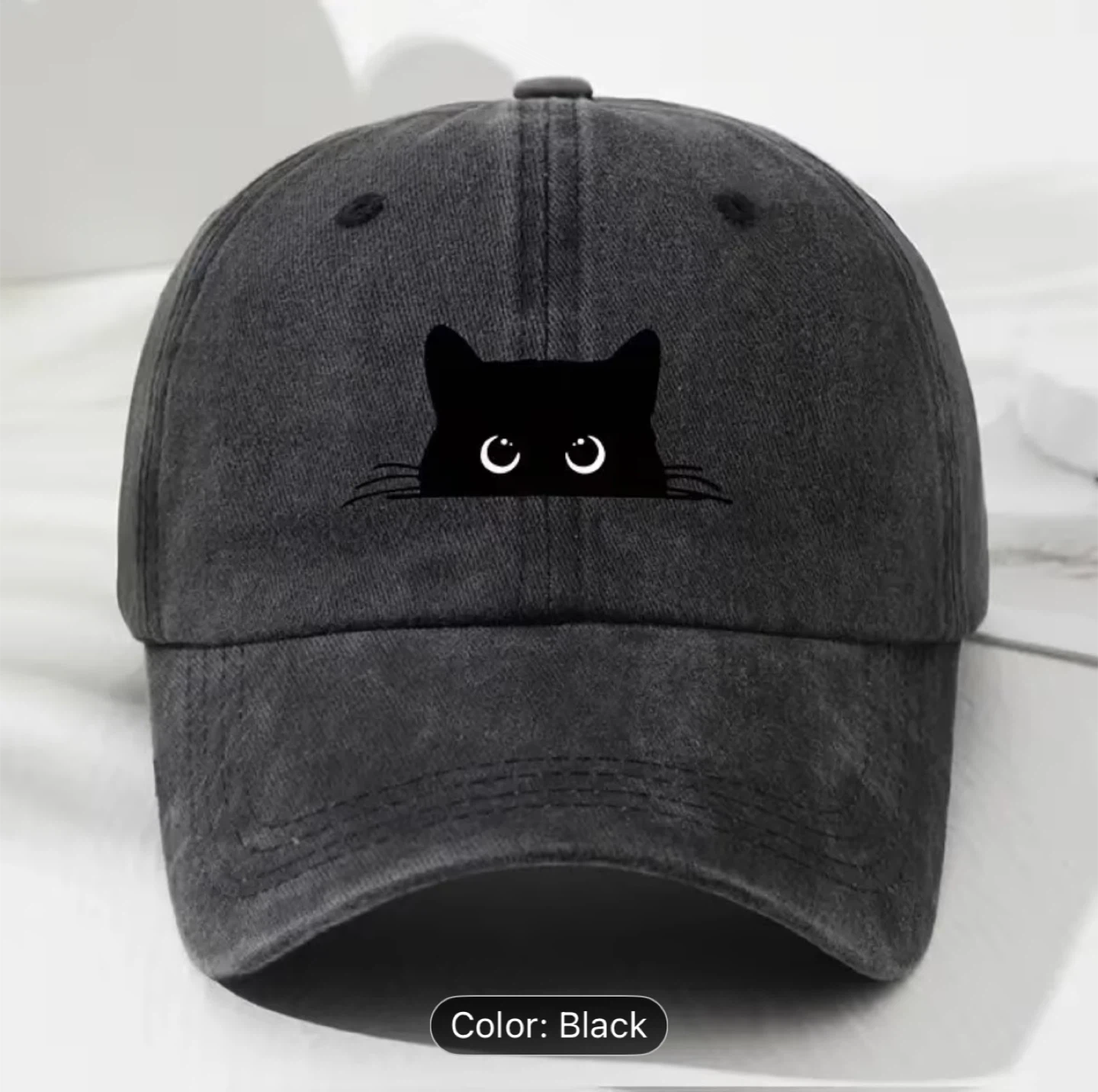 Black Cat Baseball Cap