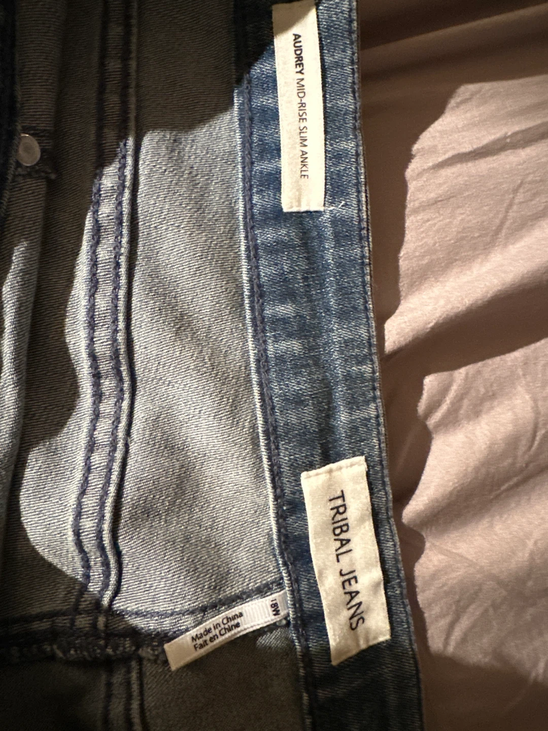 Tribal Jeans Audrey Mid-Rise Slim Ankle - Size 18W - photo 4