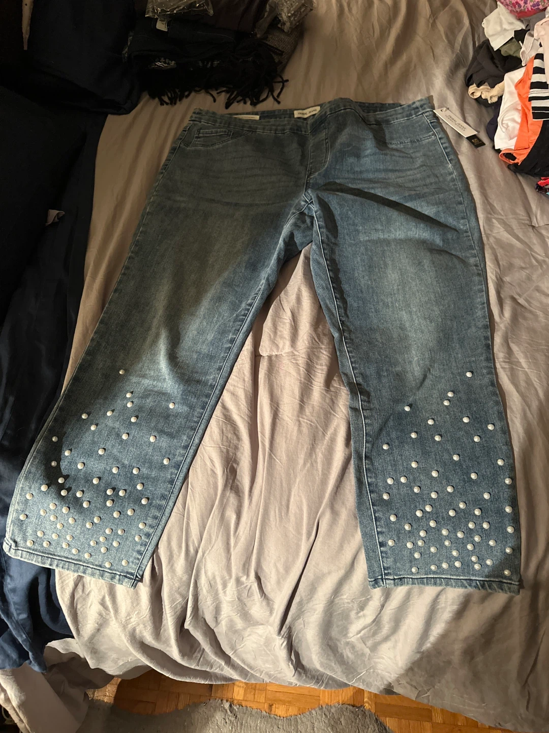 Tribal Jeans Audrey Mid-Rise Slim Ankle - Size 18W