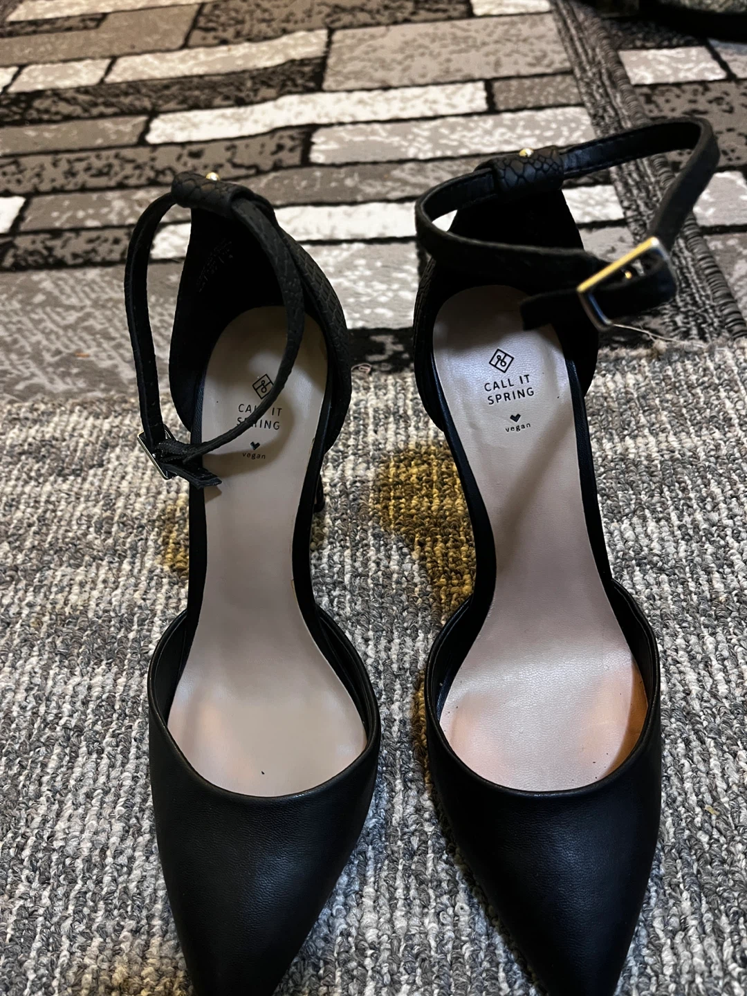 Call It Spring Black Heels - Size 8