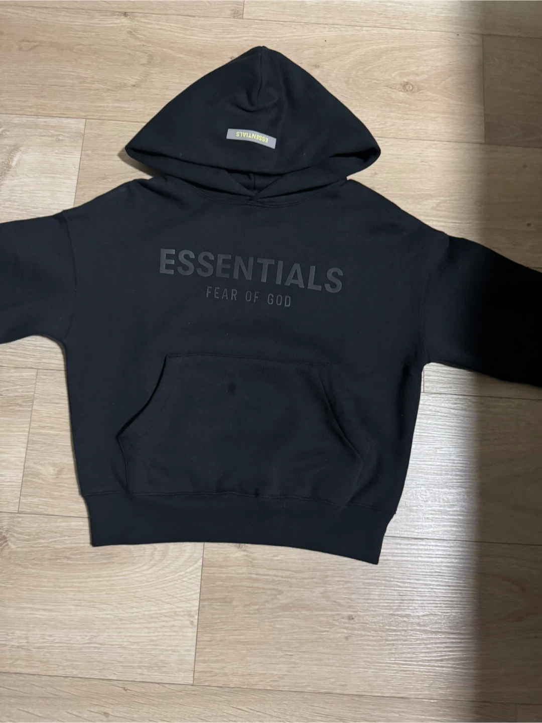 Essentials Fear of God Black Hoodie
