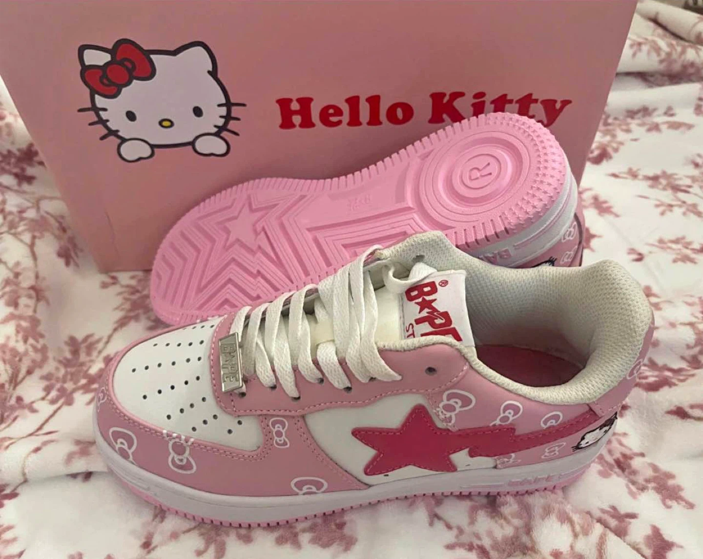 BAPE x Hello Kitty RARE Sneakers - Size 9 Women’s