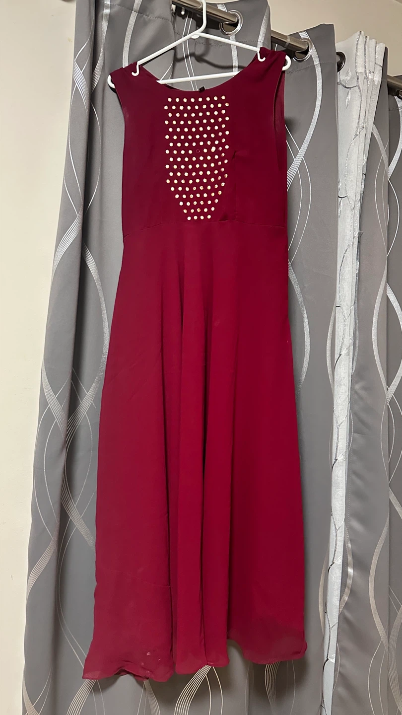 Fashion King Burgundy Dress - Size 40