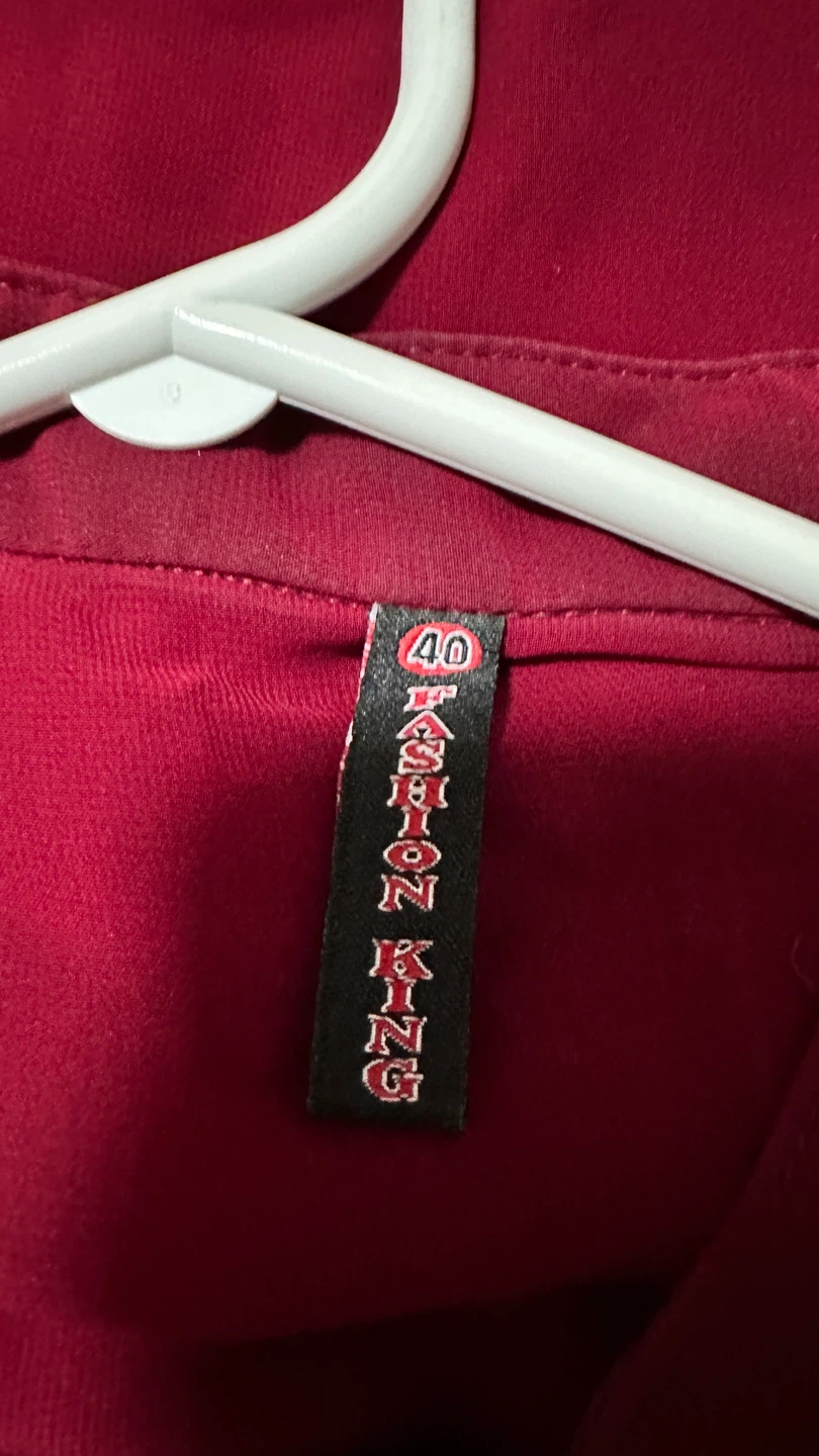 Fashion King Burgundy Dress - Size 40 - photo 2