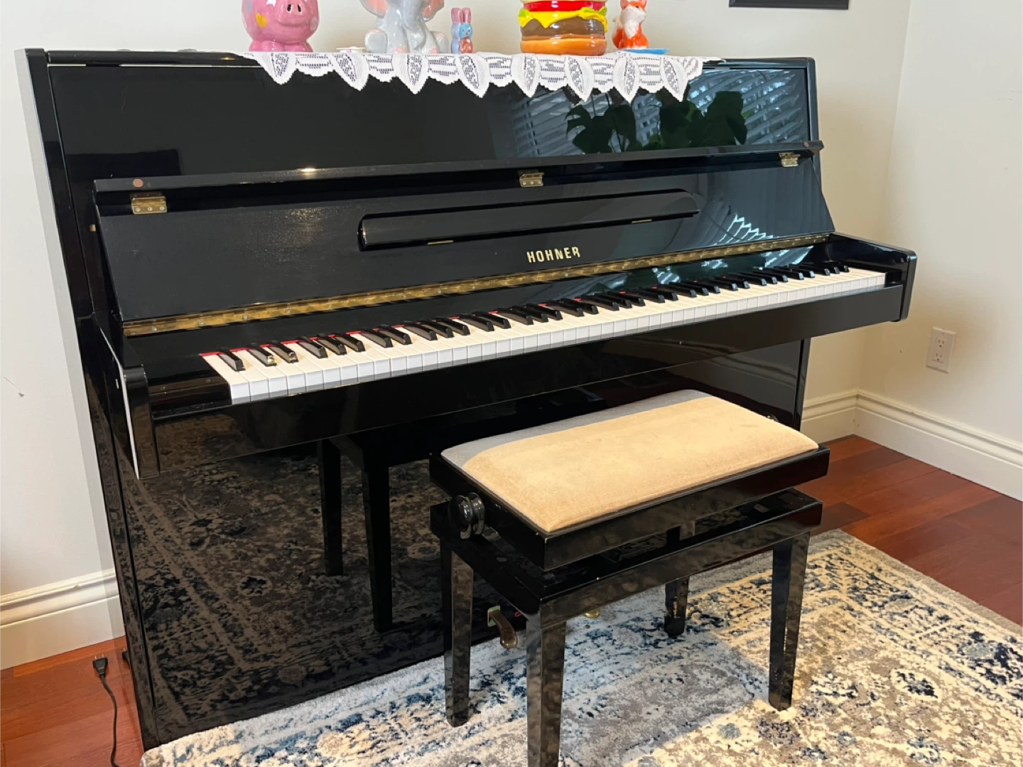 Hohner Upright Piano with Bench