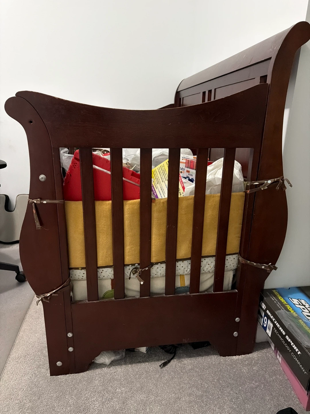 Brown Wooden Baby Crib - photo 2