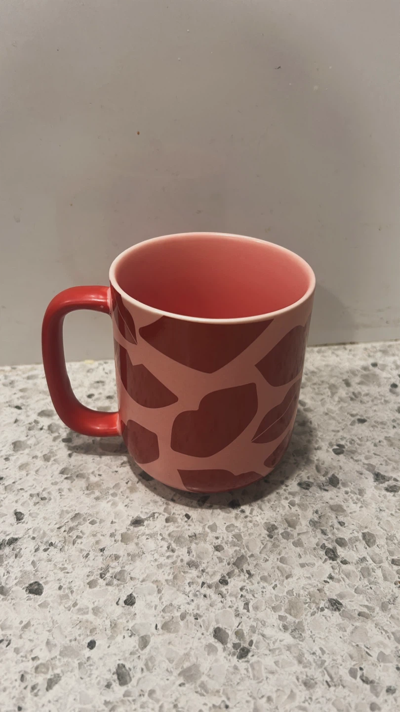 Indigo Red Patterned Mug