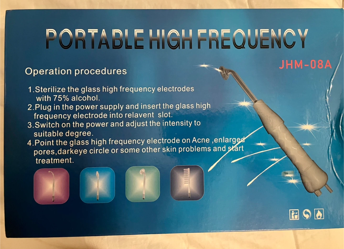 Portable High Frequency Wand JHM-08A - photo 2