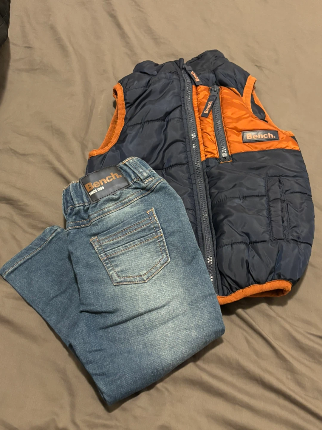 Bench Kids Vest & Jeans Set - Size 2-3Y
