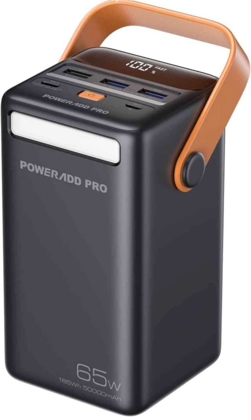 Portable Charger 50000mAh PD 65W USB C Power Bank LED Display