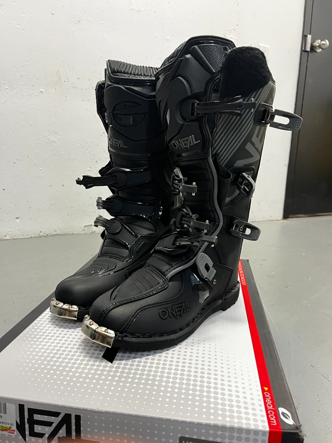 O'Neal Element Black Motocross Boots - Size 9 - photo 2