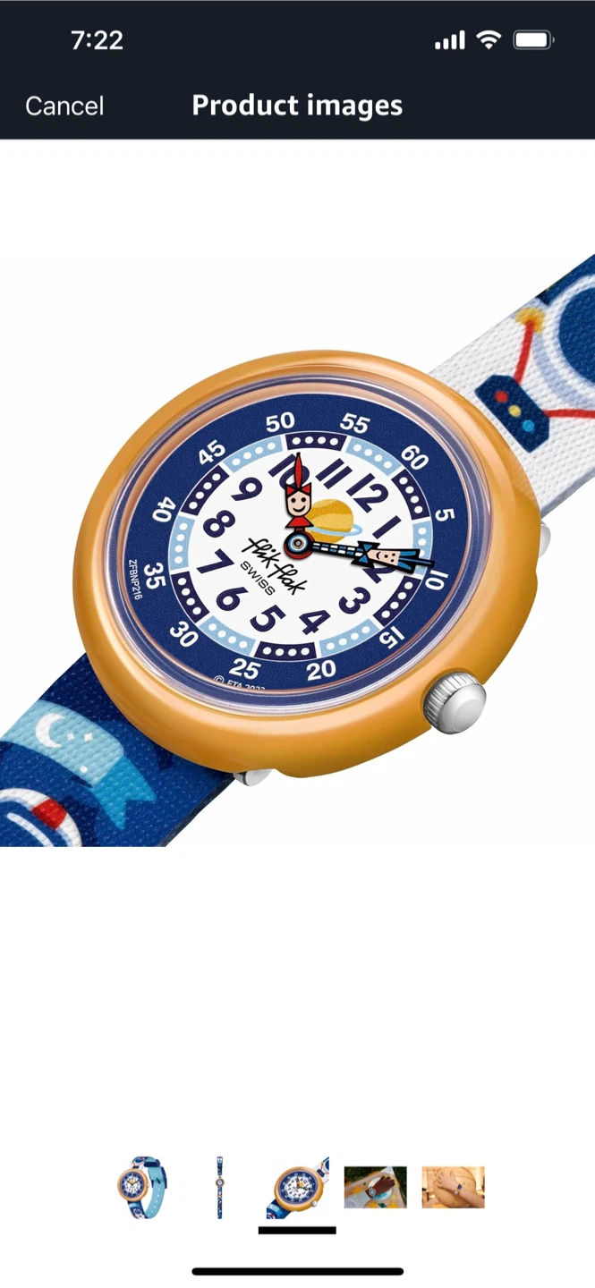 New-Flik Flak Kids Watch - Space Design