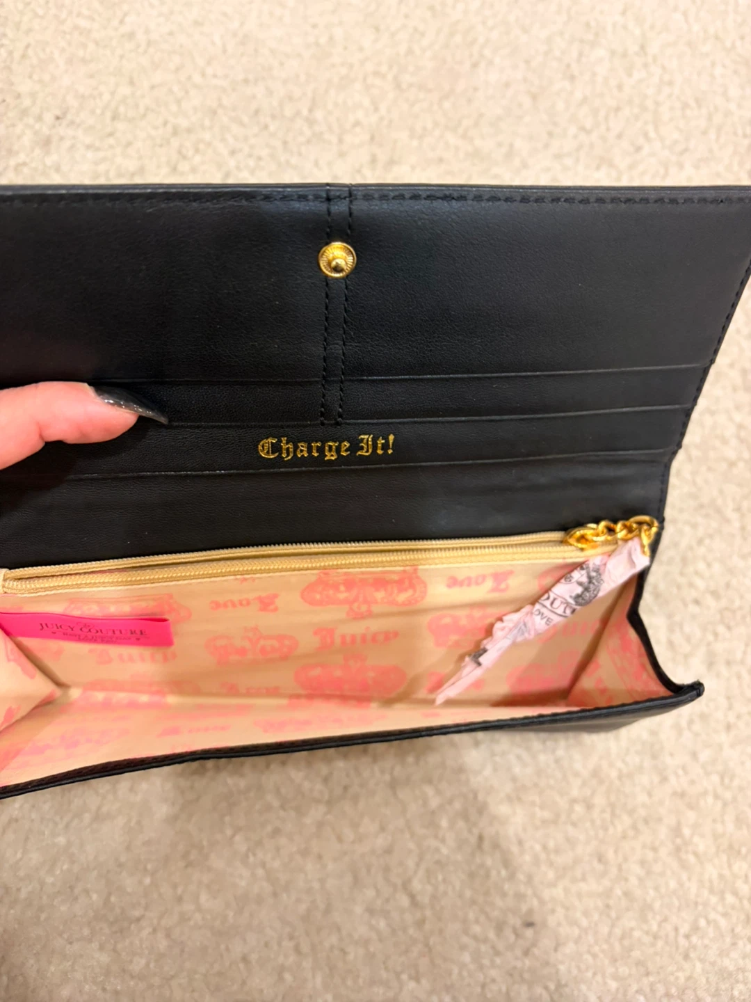 Juicy couture black vintage wallet wristlet - photo 5