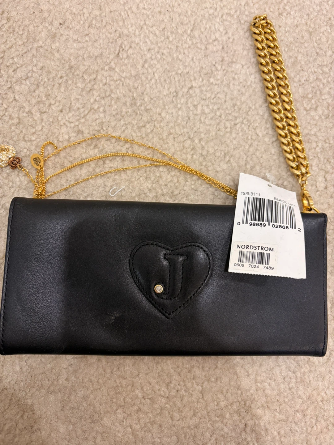 Juicy couture black vintage wallet wristlet