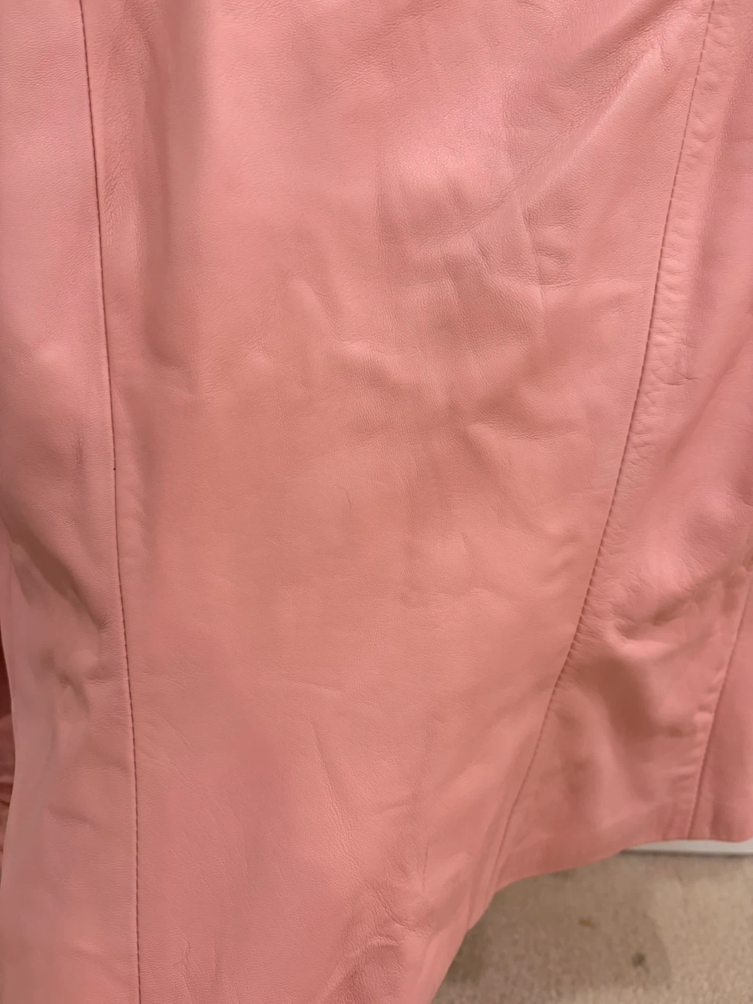 New with tags Italian leather pink jacket s/m - photo 5