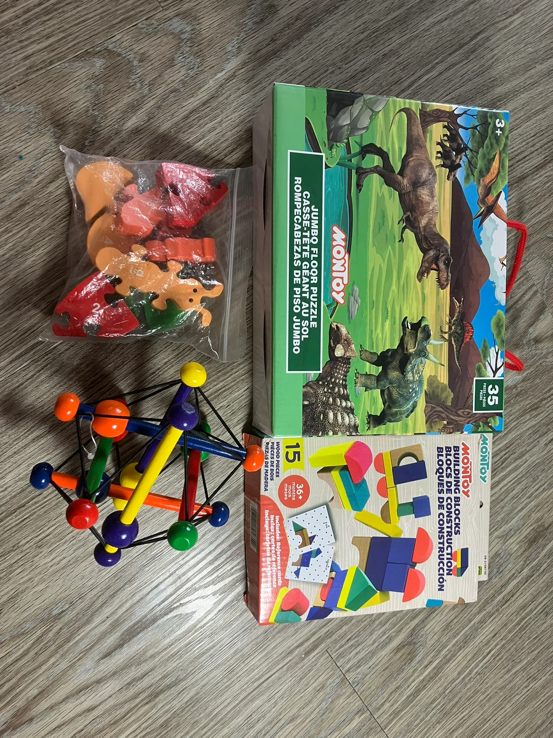 Montoy Jumbo Floor Puzzle & Building Blocks