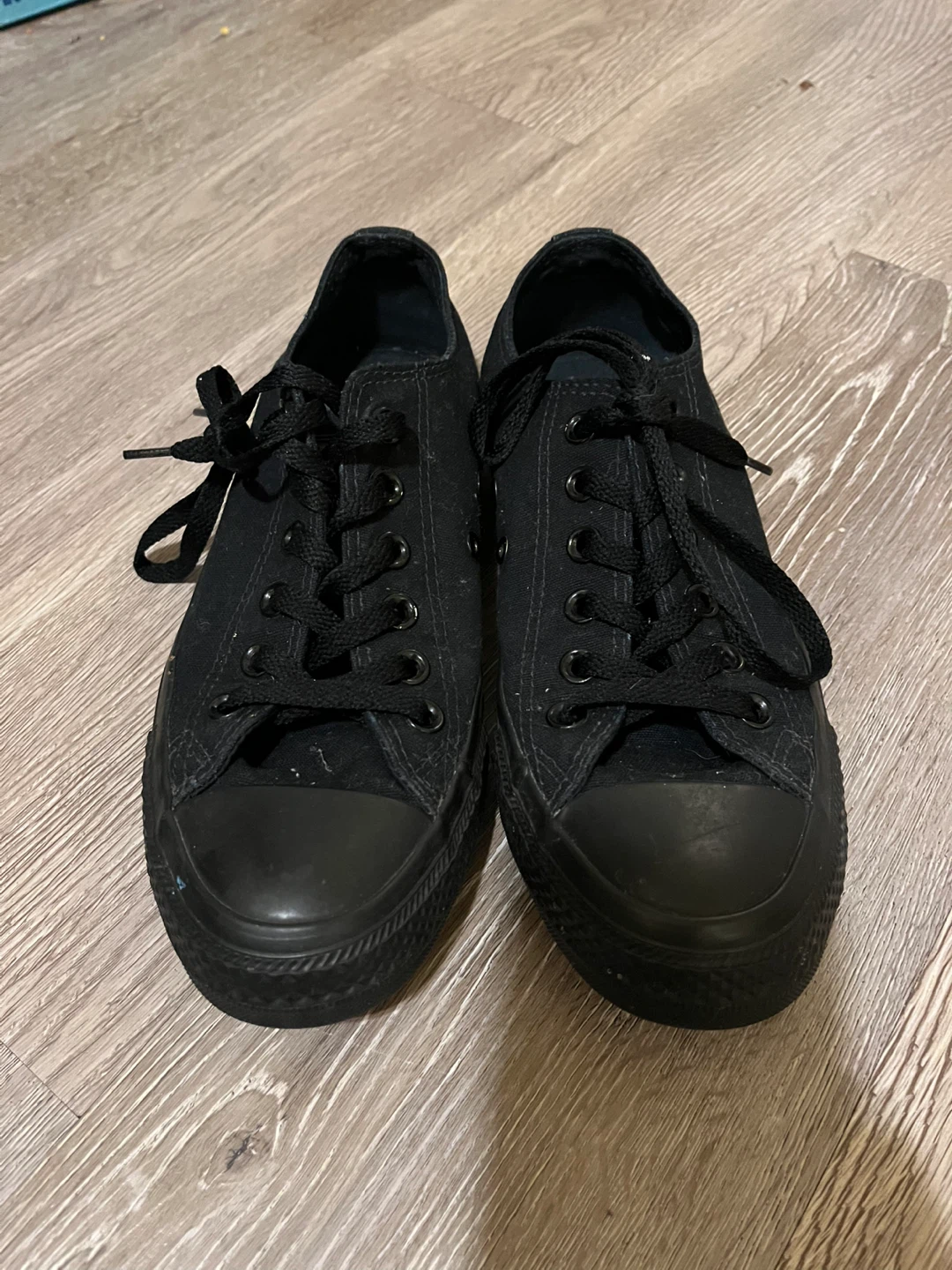Converse All Star Low Top Black Sneakers - 7.5