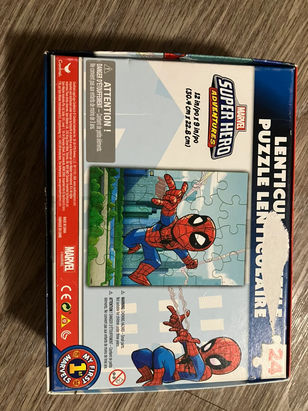 Marvel Spiderman Lenticular Puzzle - 24 Pieces - photo 3