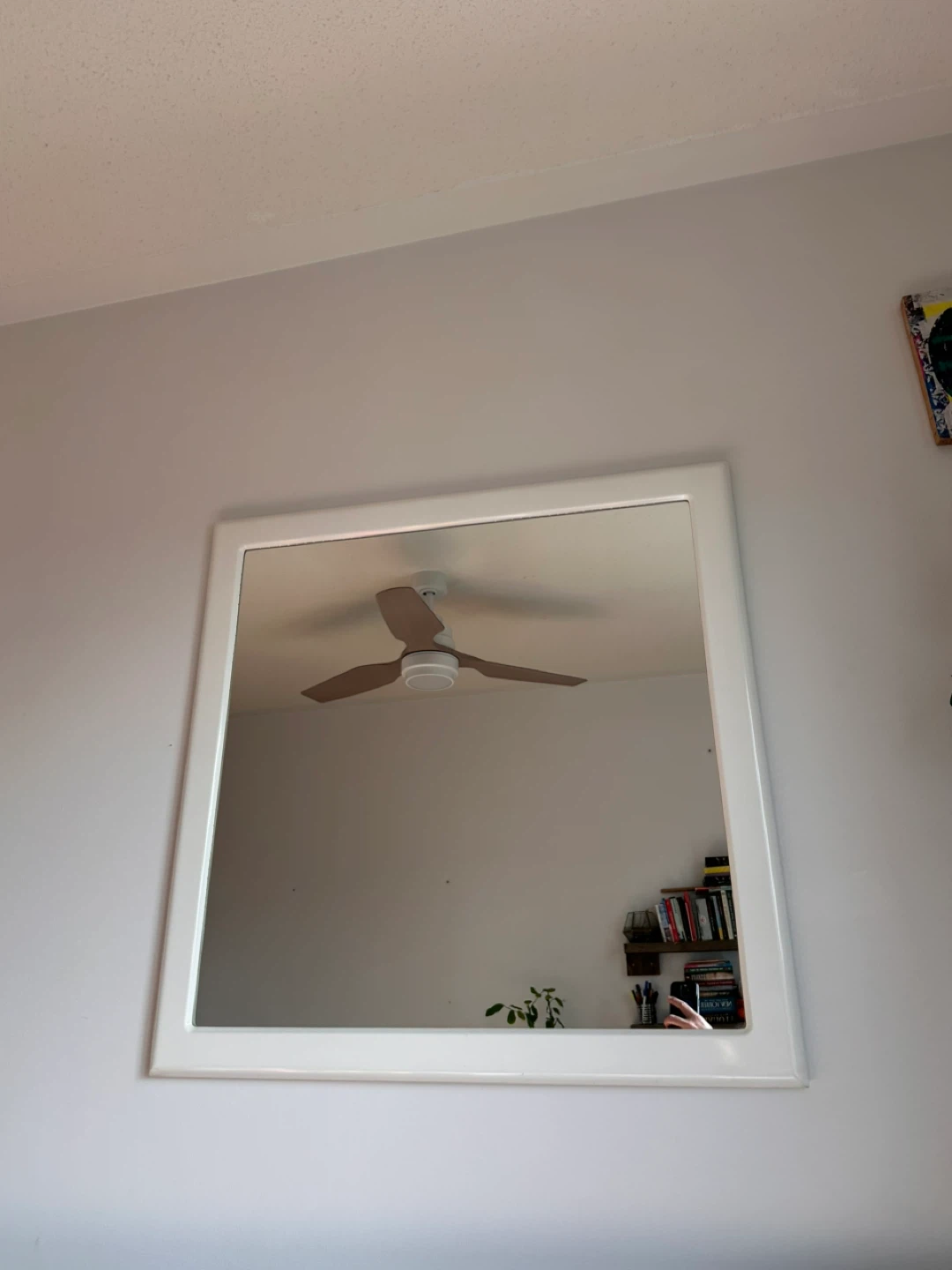 White Framed Wall Mirror