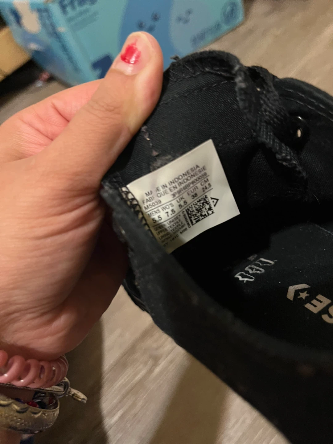 Converse All Star Low Top Black Sneakers - 7.5 - photo 3