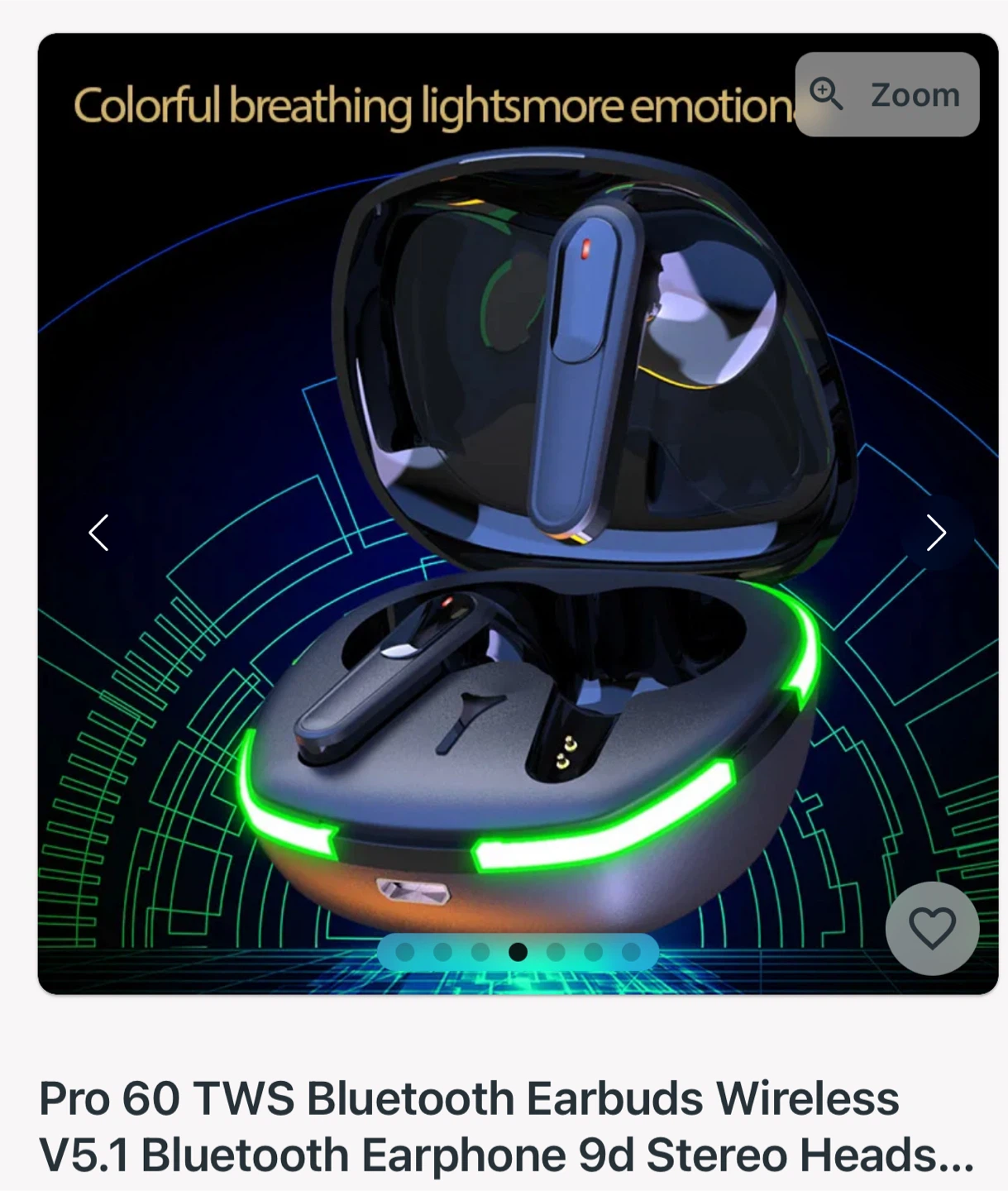 Pro 60 TWS Bluetooth Earbuds - photo 2
