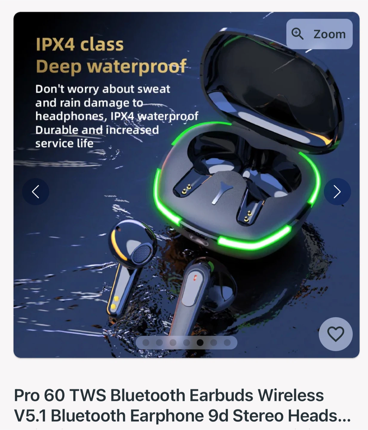 Pro 60 TWS Bluetooth Earbuds - photo 3