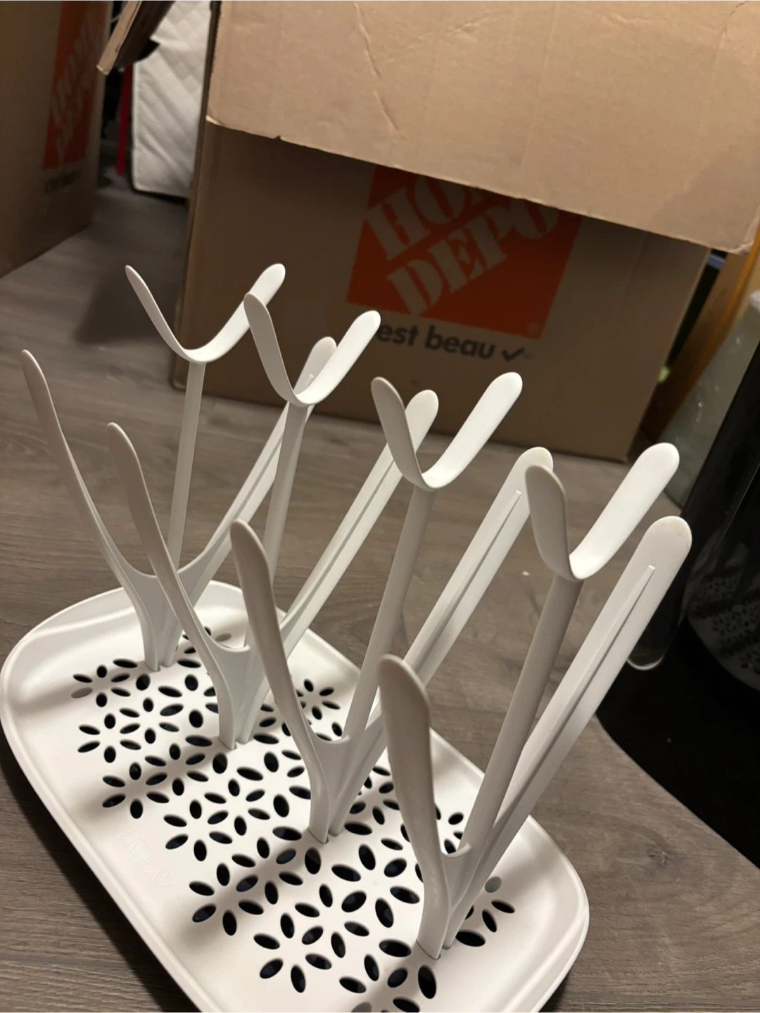 FREE White Bottle Drying Rack