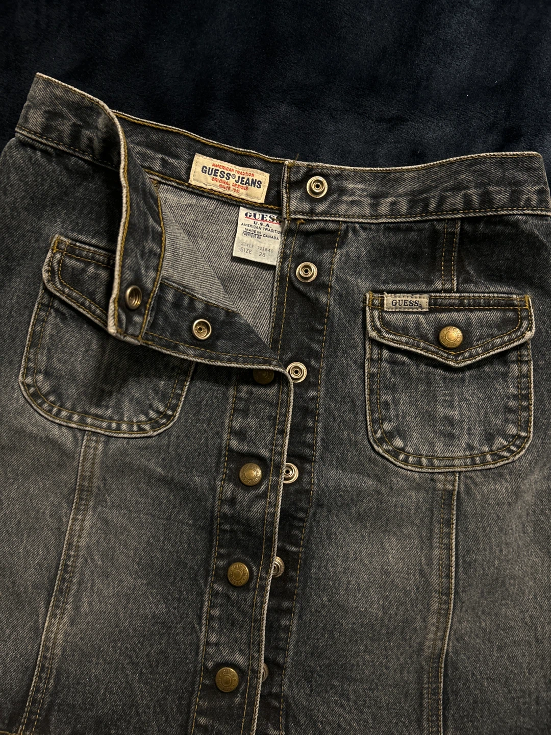 Guess Jeans Denim Mini Skirt, Size 27 - photo 2