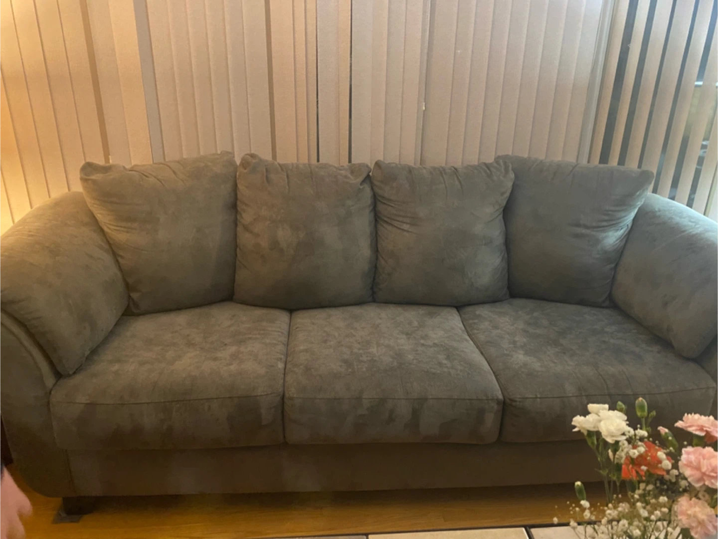 Grey Sofa and Armchair Set