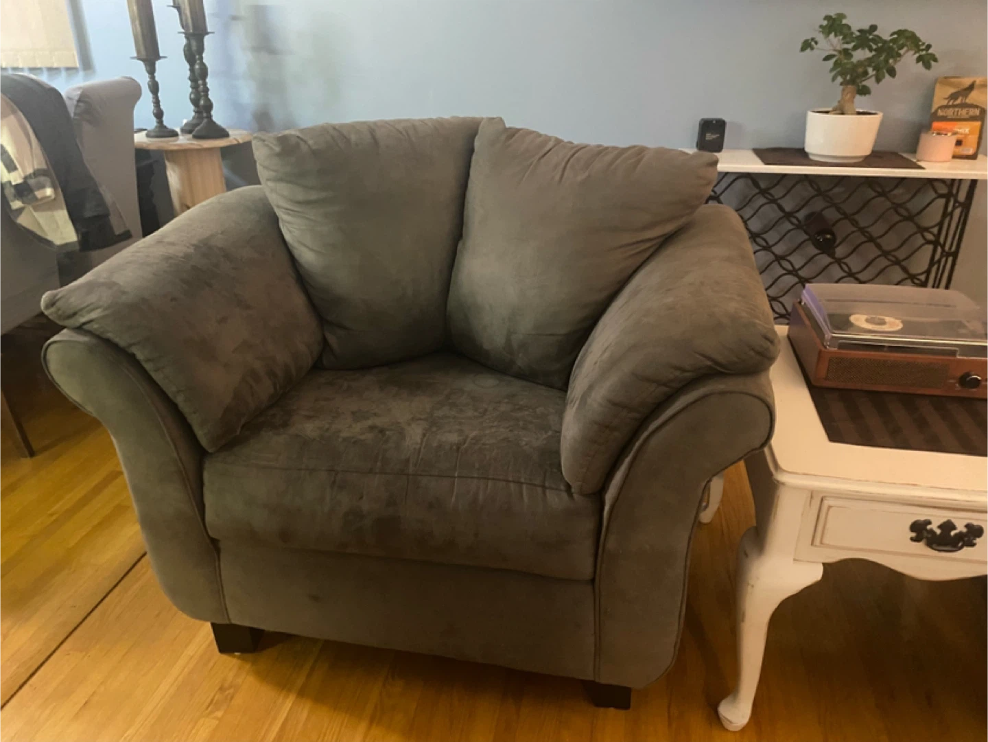 Grey Sofa and Armchair Set - photo 2